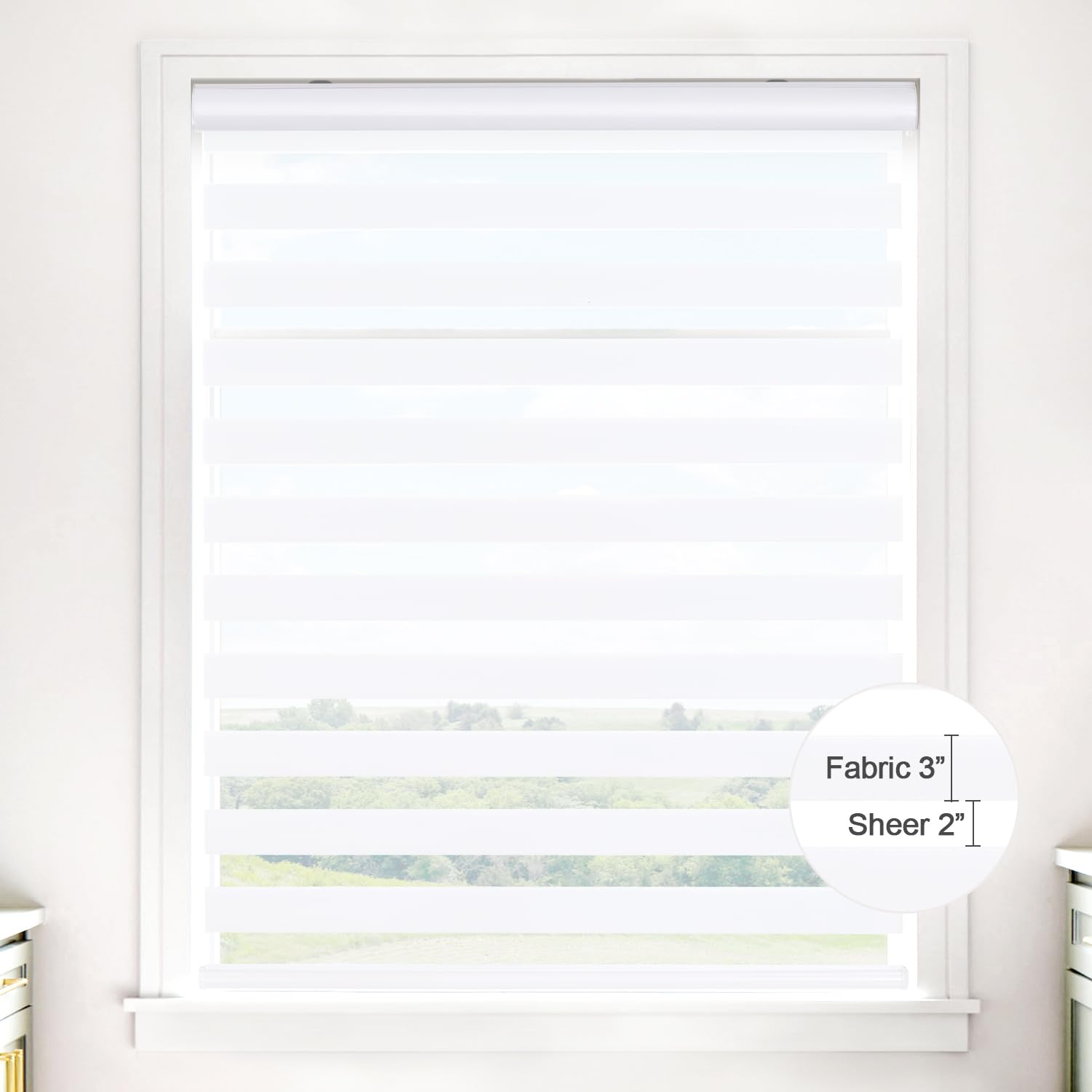 Amazon.com: Sylshine Home Zebra Blinds for Windows 34 x 72